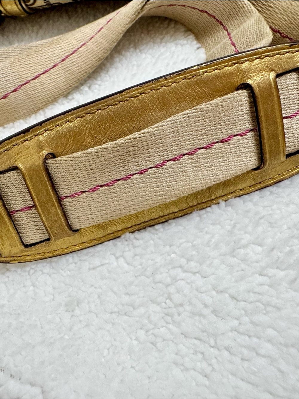 Coach Scribble Plaid Crossbody Bag Gold Trim Y2K Style 10993 - Picture 13 of 16